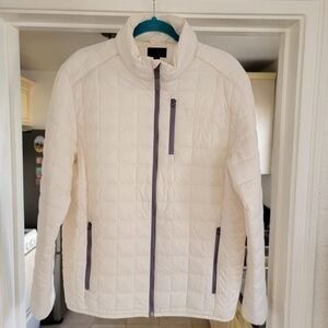 NWOT Microsoft Men's White Puffer Jacket Sz.M